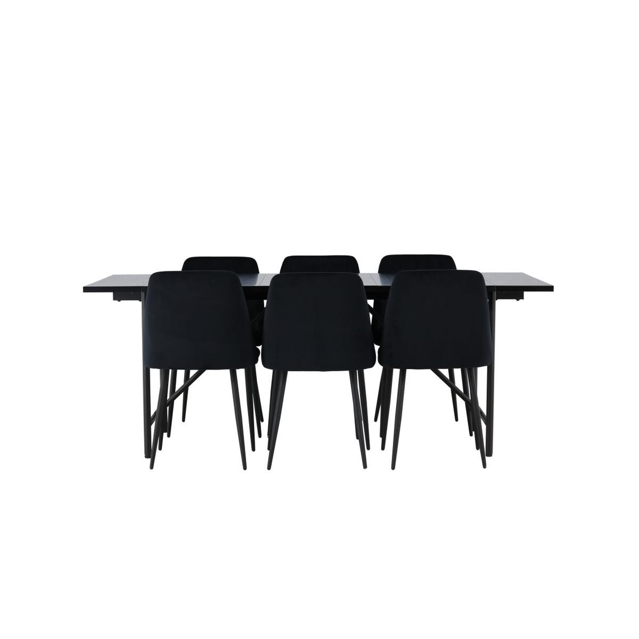 Voir la diapositive 2 : Paris Prix Ensemble table à manger & 6 chaises  astrid & night  200cm noir