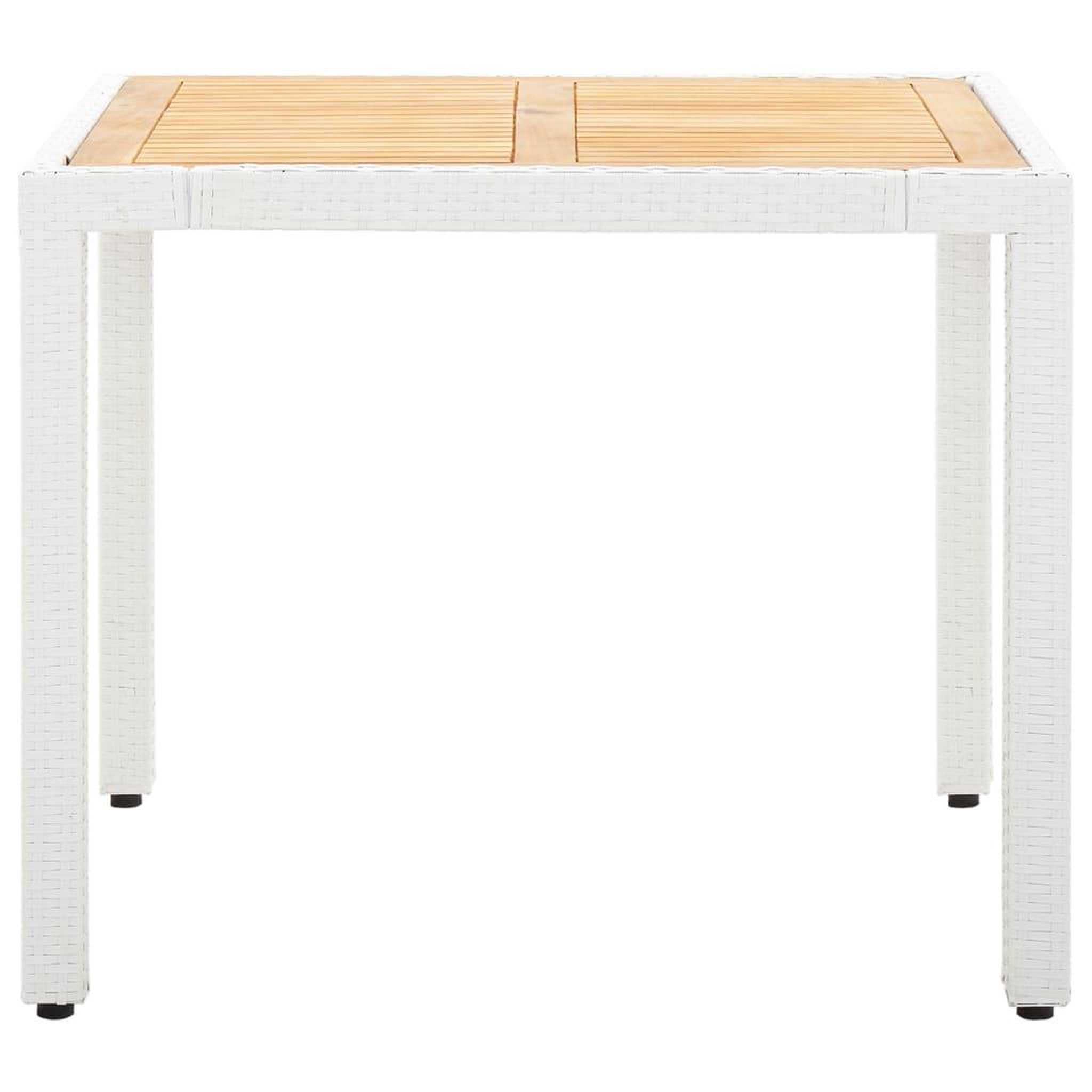 Voir la diapositive 4 : VIDAXL Salon de jardin 5 pcs resine tressee blanc