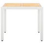 Voir la diapositive 4 : VIDAXL Salon de jardin 5 pcs resine tressee blanc