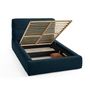 Voir la diapositive 2 : LISA DESIGN Sunset - lit coffre - 140x190 cm - sommier inclus - en fausse fourrure