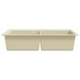 Voir la diapositive 4 : VIDAXL Evier de cuisine Granit Double lavabo Beige