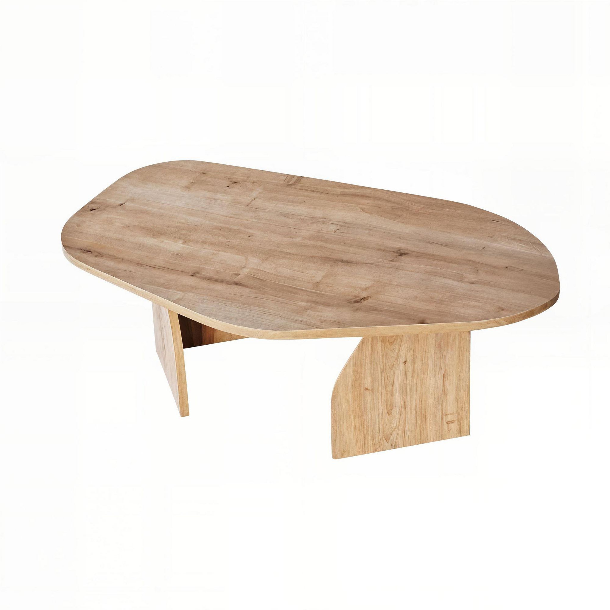 Habitat et Jardin Table basse en bois  rock  100 x 60 x 35 cm - chêne saphir