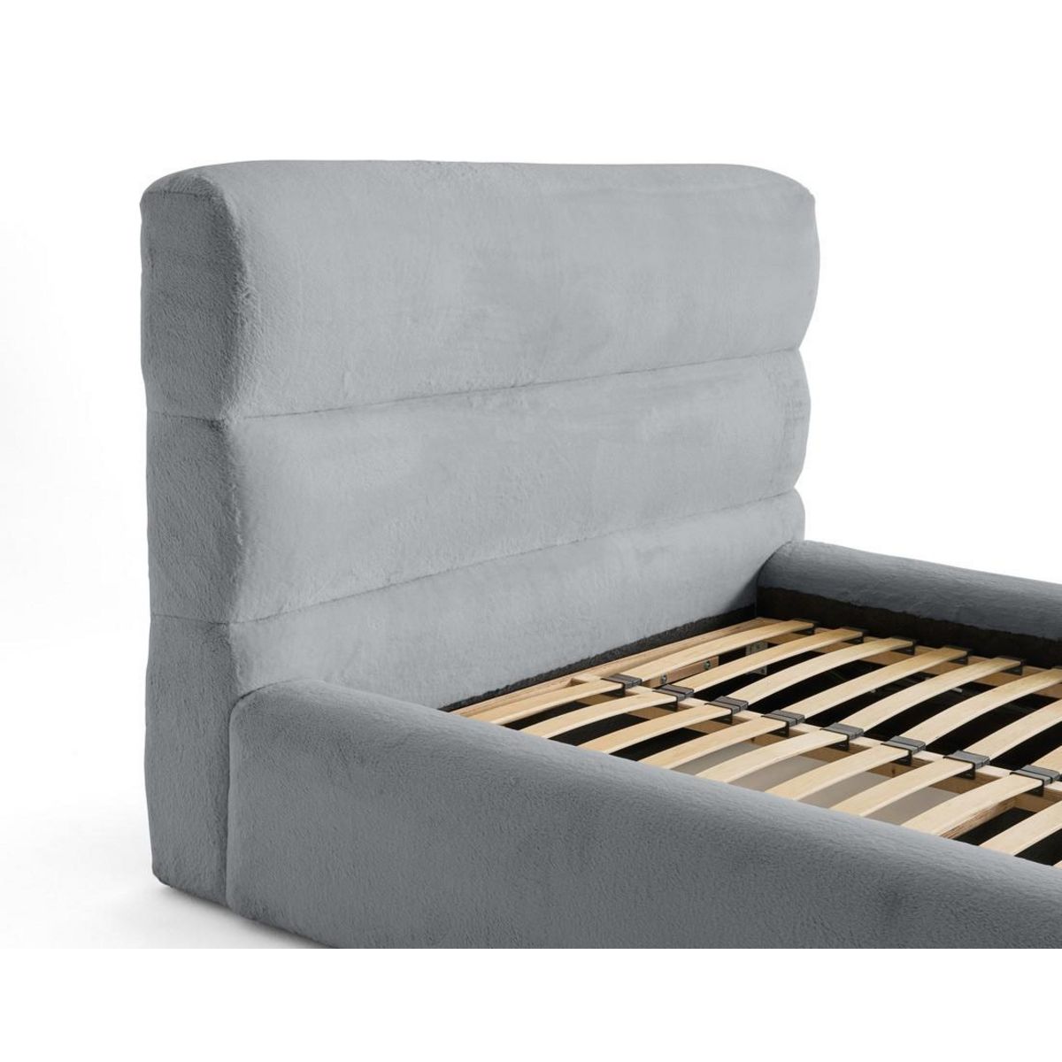 LISA DESIGN Sunset - lit coffre - 140x190 cm - sommier inclus - en fausse fourrure