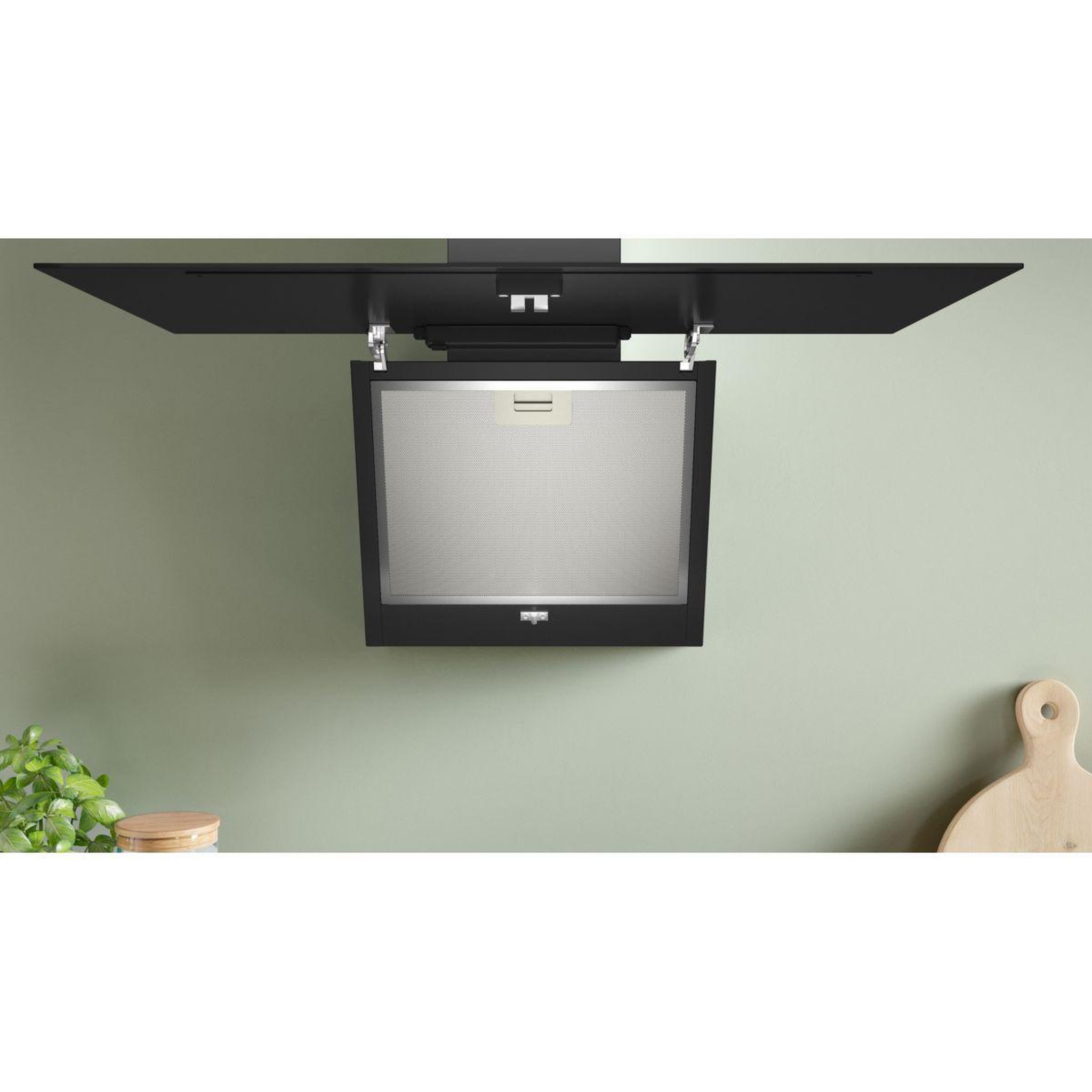 Voir la diapositive 3 : BOSCH Hotte décorative murale inclinée DWK85DK60