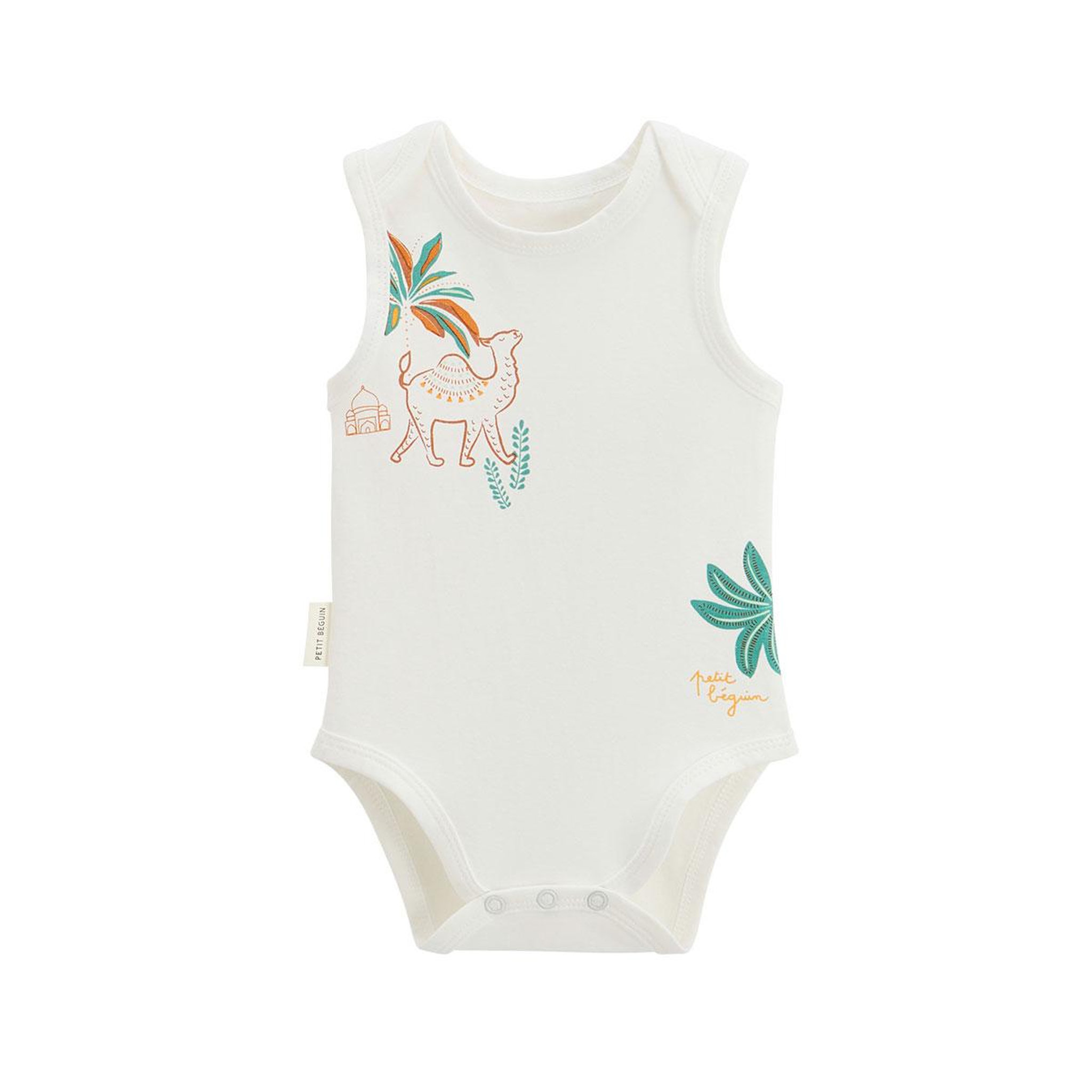 Voir la diapositive 6 : Petit Béguin Lot de 2 bodies bébé sans manches liwa