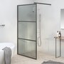 Voir la diapositive 1 : VIDAXL Paroi de douche 115x195 cm Verre ESG fonce Noir