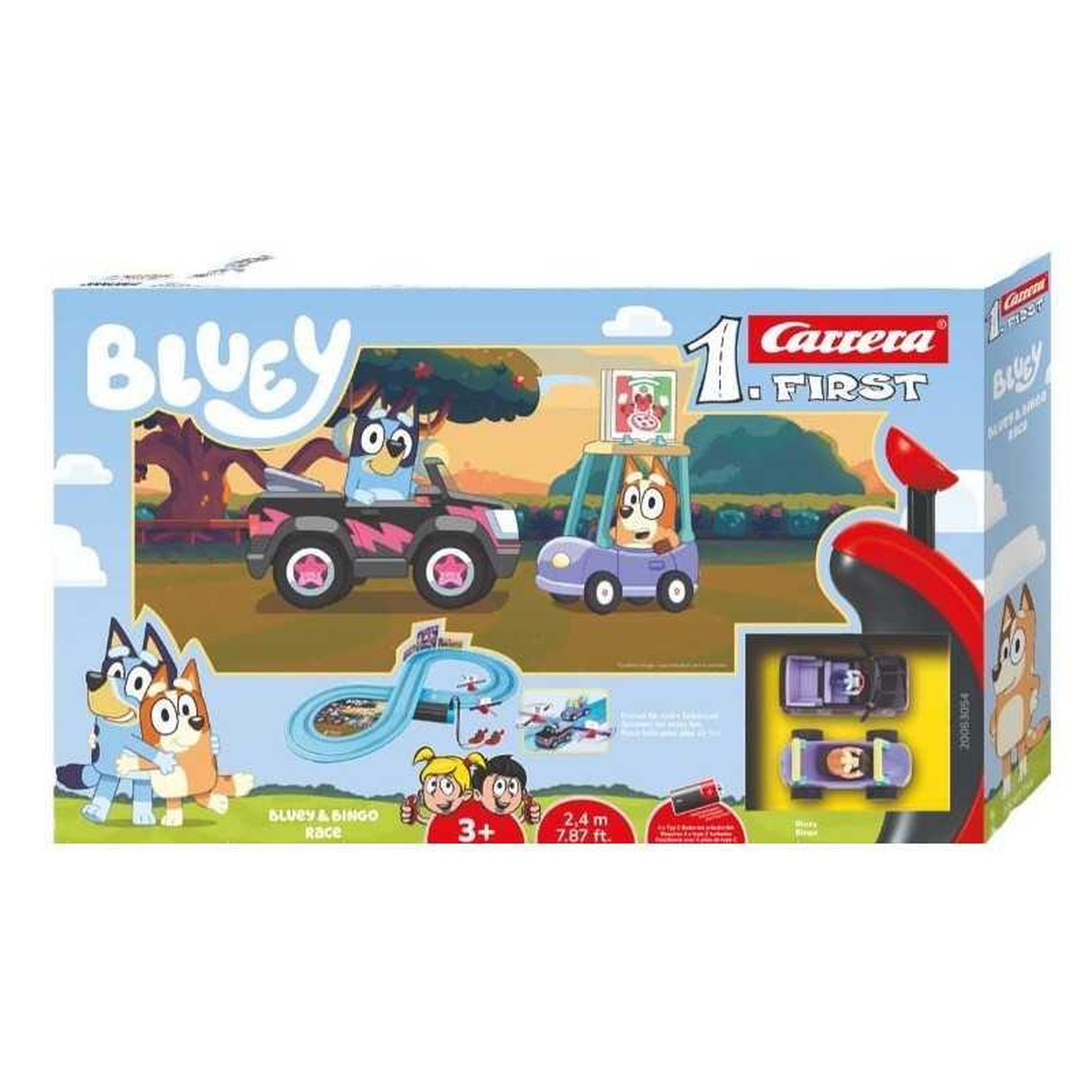 Carrera Circuit voitures Carrera First Bluey et Bingo Race