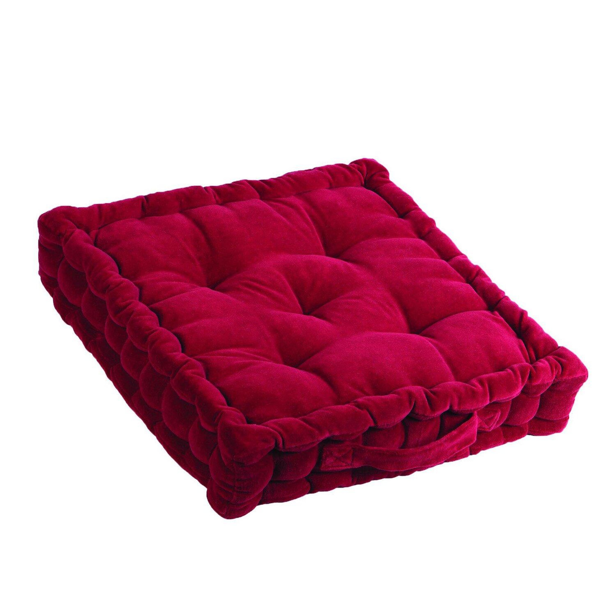 Voir la diapositive 1 : Les Ateliers du Linge Coussin matelas 100% coton 170g pika