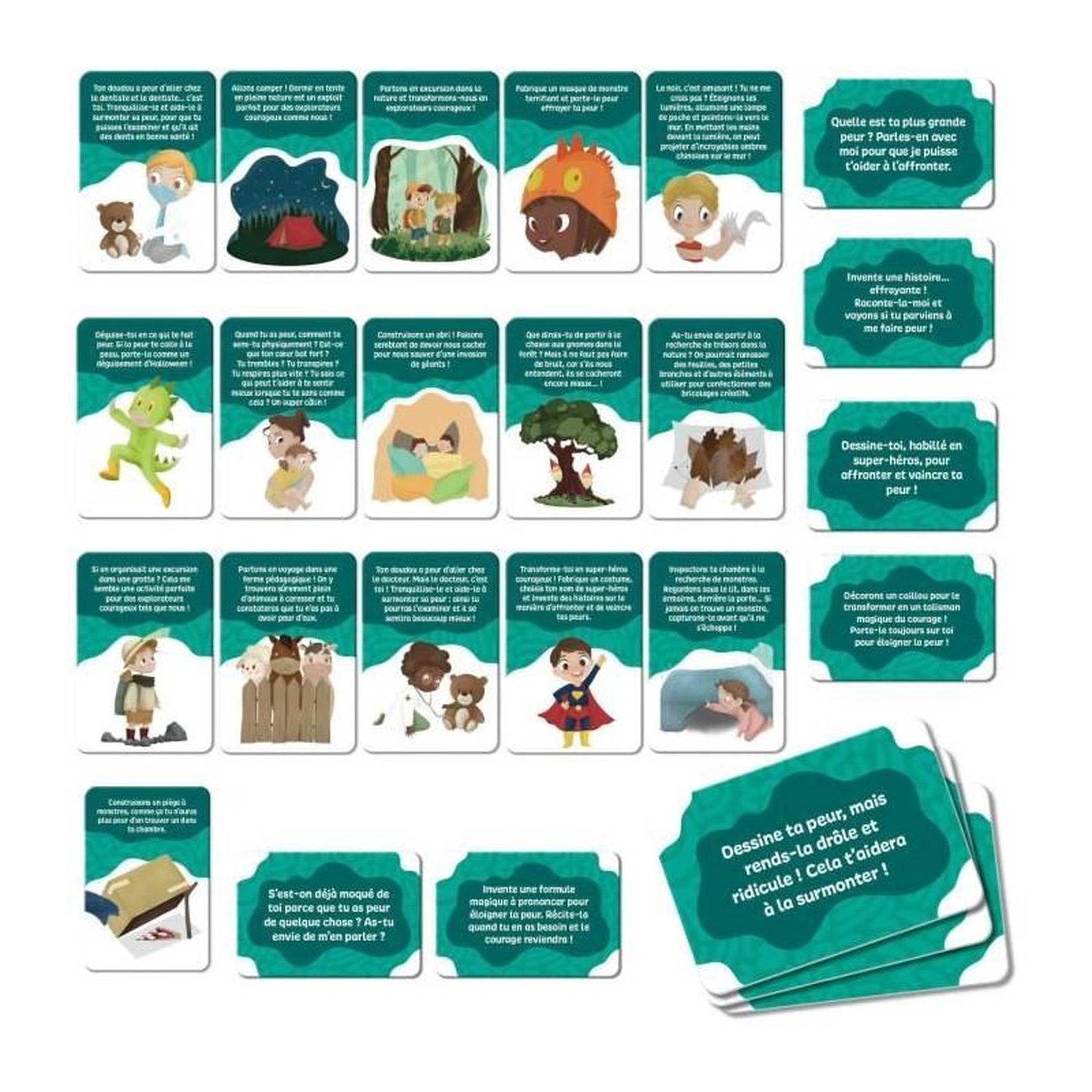 Voir la diapositive 2 : LISCIANI GIOCHI Jeu de cartes pour les enfants courageux - Jeu Éducatif - LIFE SKILLS - Cartes illustrées