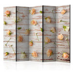 Paris Prix Paravent 5 Volets  Wood & Roses  172x225cm