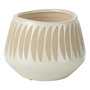 Voir la diapositive 1 : Paris Prix Cache-Pot Déco en Grès  Kai  20cm Beige & Blanc