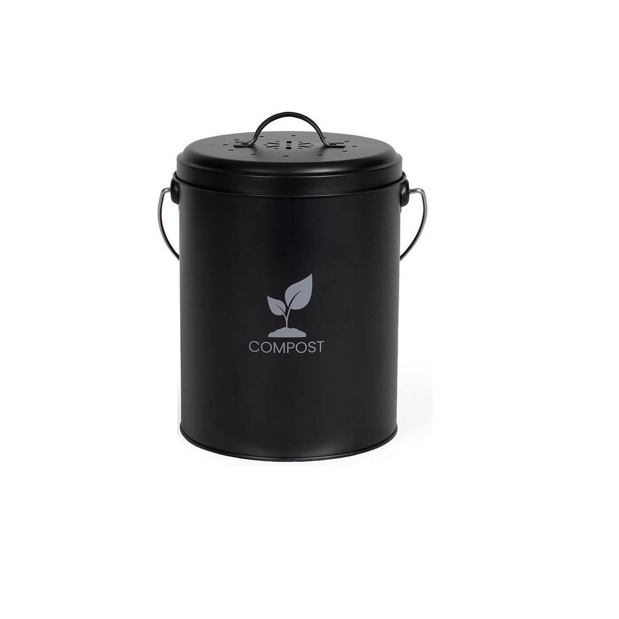 Voir la diapositive 2 : LIVOO Seau à compost de cuisine 6l noir - mes154n