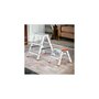 Voir la diapositive 4 : BRIXO Escabeau 2 marches Marche-pied Aluminium Charge 125 kg Pliable Pieds anti-dérapants BRIXO