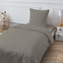 Voir la diapositive 3 : FUTURE HOME Drap housse en coton 57 fils uni bonnet 25cm