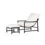Voir la diapositive 5 : Paris Prix Fauteuil de Jardin & Repose-Pieds  Corso  86cm Noir