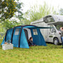 Voir la diapositive 6 : OUTSUNNY Tente de camping gonflable tunnel - 3-6 personnes - 420 x 200 x 150 cm - pompe incluse - bleu