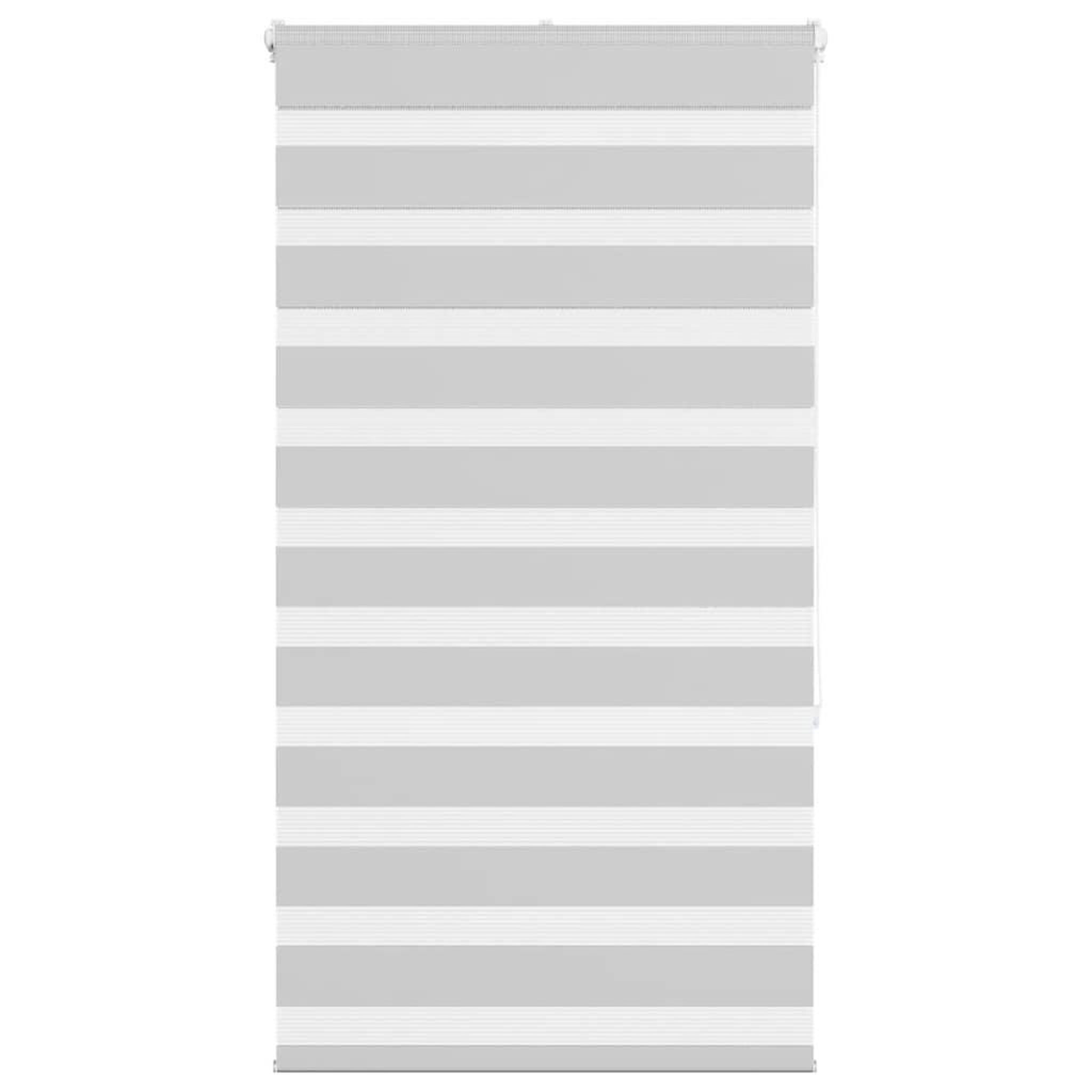 VIDAXL Store zebre gris clair largeur du tissu 65,9 cm polyester