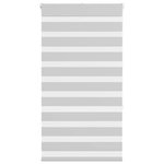 VIDAXL Store zebre gris clair largeur du tissu 65,9 cm polyester