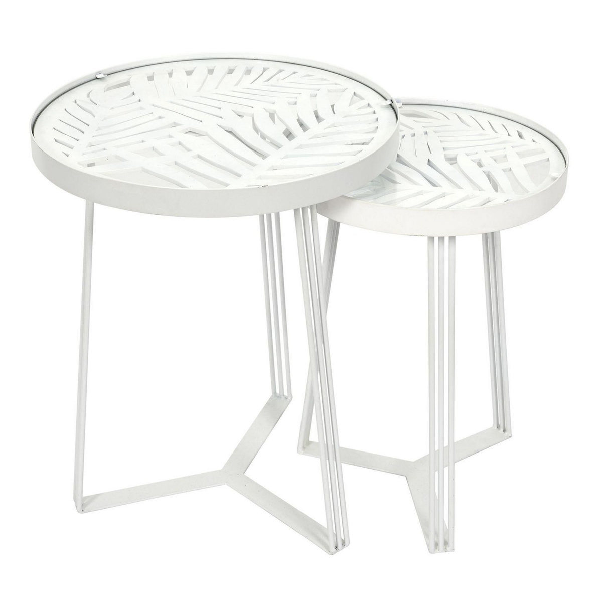The Home Deco Factory Lot de 2 tables gigognes