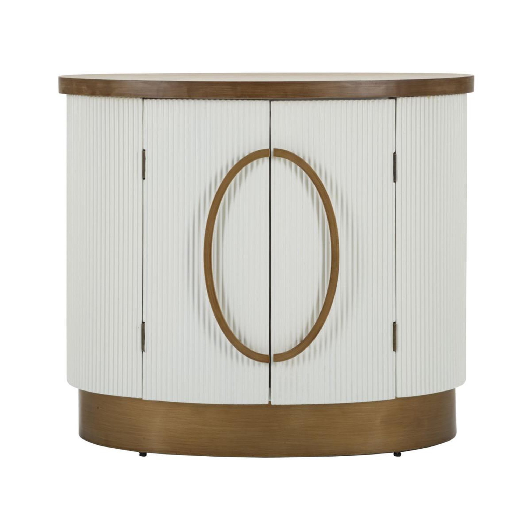 Voir la diapositive 2 : Paris Prix Buffet 2 portes en bois  tolosa  79cm blanc & naturel