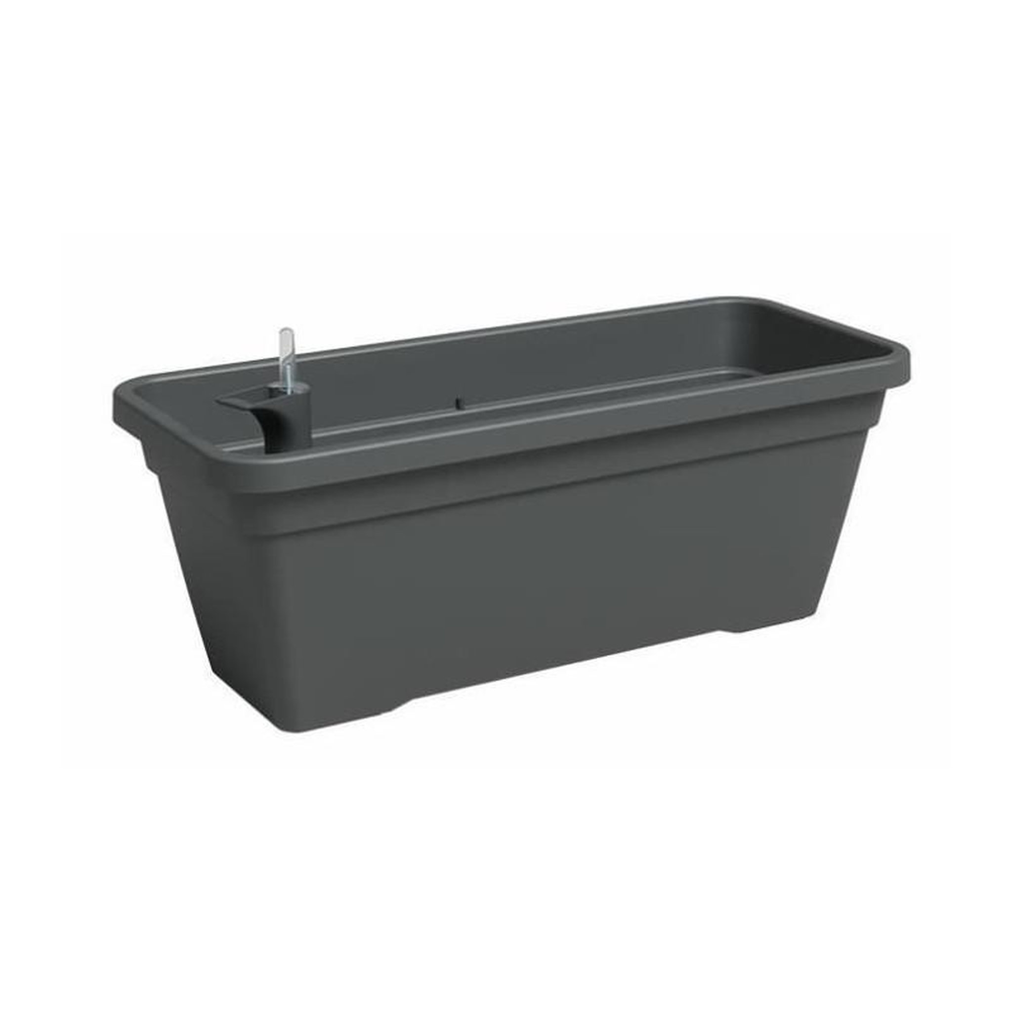 ARTEVASI Jardiniere - Plastique - Anthracite - Rectangulaire - L57,9 x P24,3 x H22cm - ARTEVASI
