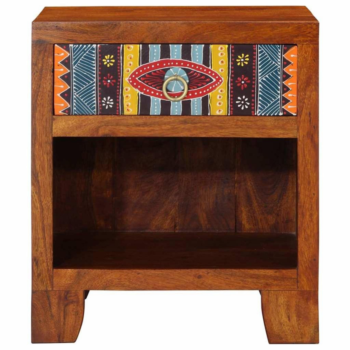VIDAXL Table de chevet 40x35x45 cm bois d'acacia massif