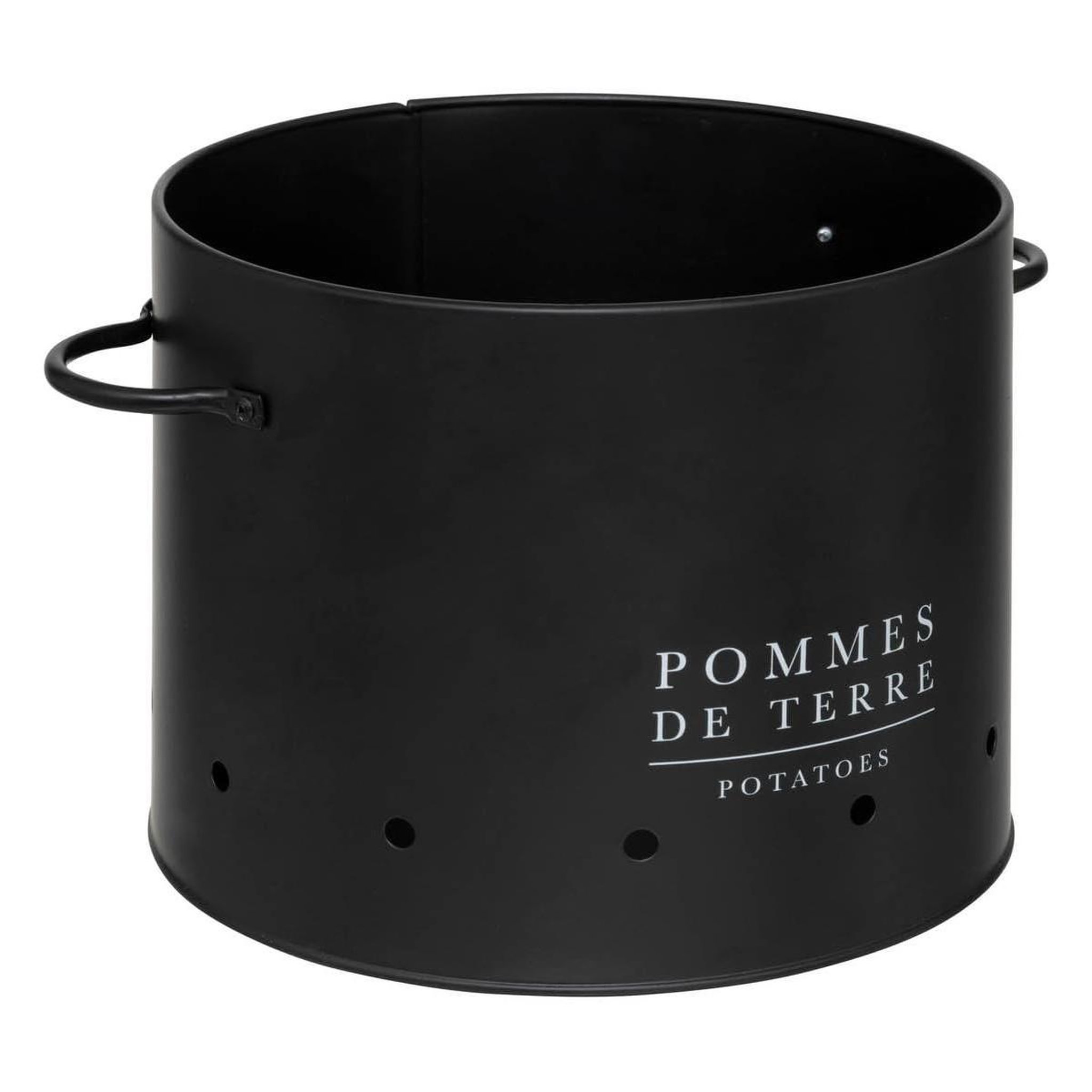 Voir la diapositive 3 : FIVE Lot de 3 boites en métal  black bambou  28cm noir
