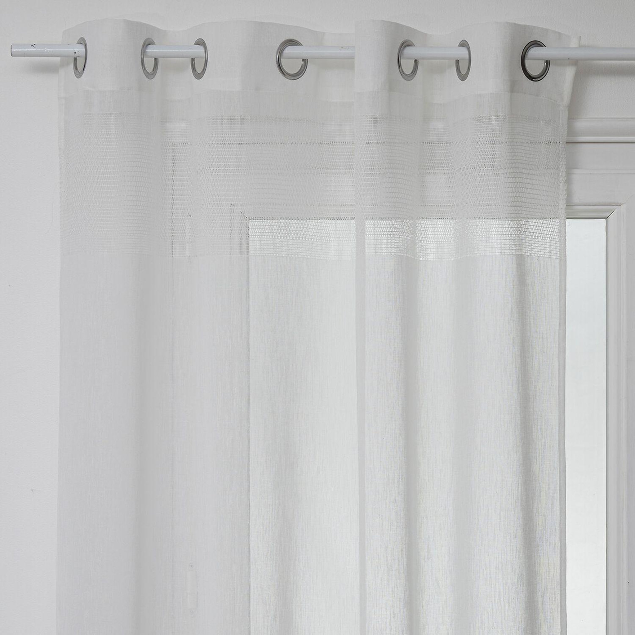 ATMOSPHERA Voilage sab 140 x 240 - blanc