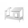 Voir la diapositive 2 : Paris Prix Pack - Lit Cabane Enfant, Sommier & Matelas  Housebed II  90x200cm Blanc