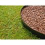 Voir la diapositive 4 : NATURE 3 bordures de jardin acier galvanisé avec 4 ancres incluses, 3 lattes de 91,4  x H10,2 cm soit 2,64 m, noir