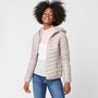 Voir la diapositive 1 : INEXTENSO Doudoune légère avec capuche marron taupe femme