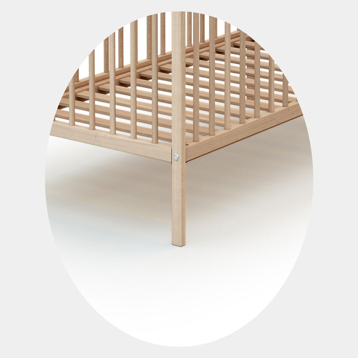 WEBABY Lit bébé en bois avec matelas
