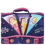 Voir la diapositive 5 : AUCHAN Cartable 38 cm avec pompon polyester violet PRINCESSES DISNEY