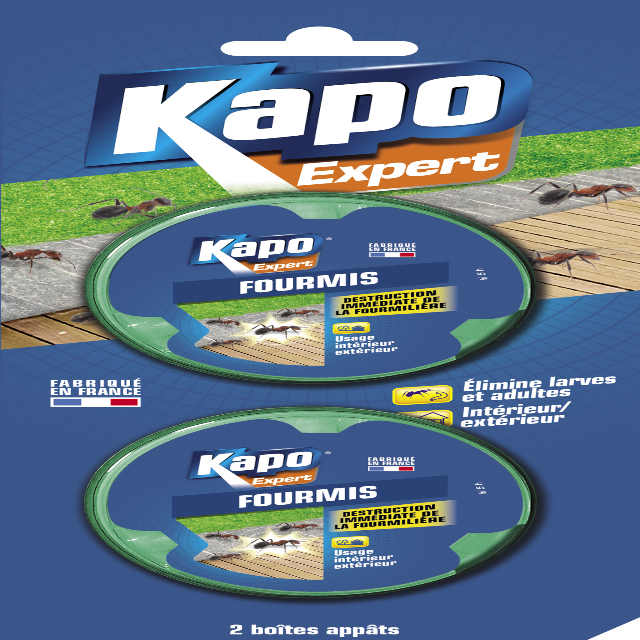 Kapo Boîte appat formicide KAPO 2x10 grammes
