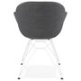 Voir la diapositive 4 : Paris Prix Fauteuil Design  Syndra  85cm Gris Foncé