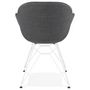 Voir la diapositive 4 : Paris Prix Fauteuil Design  Syndra  85cm Gris Foncé