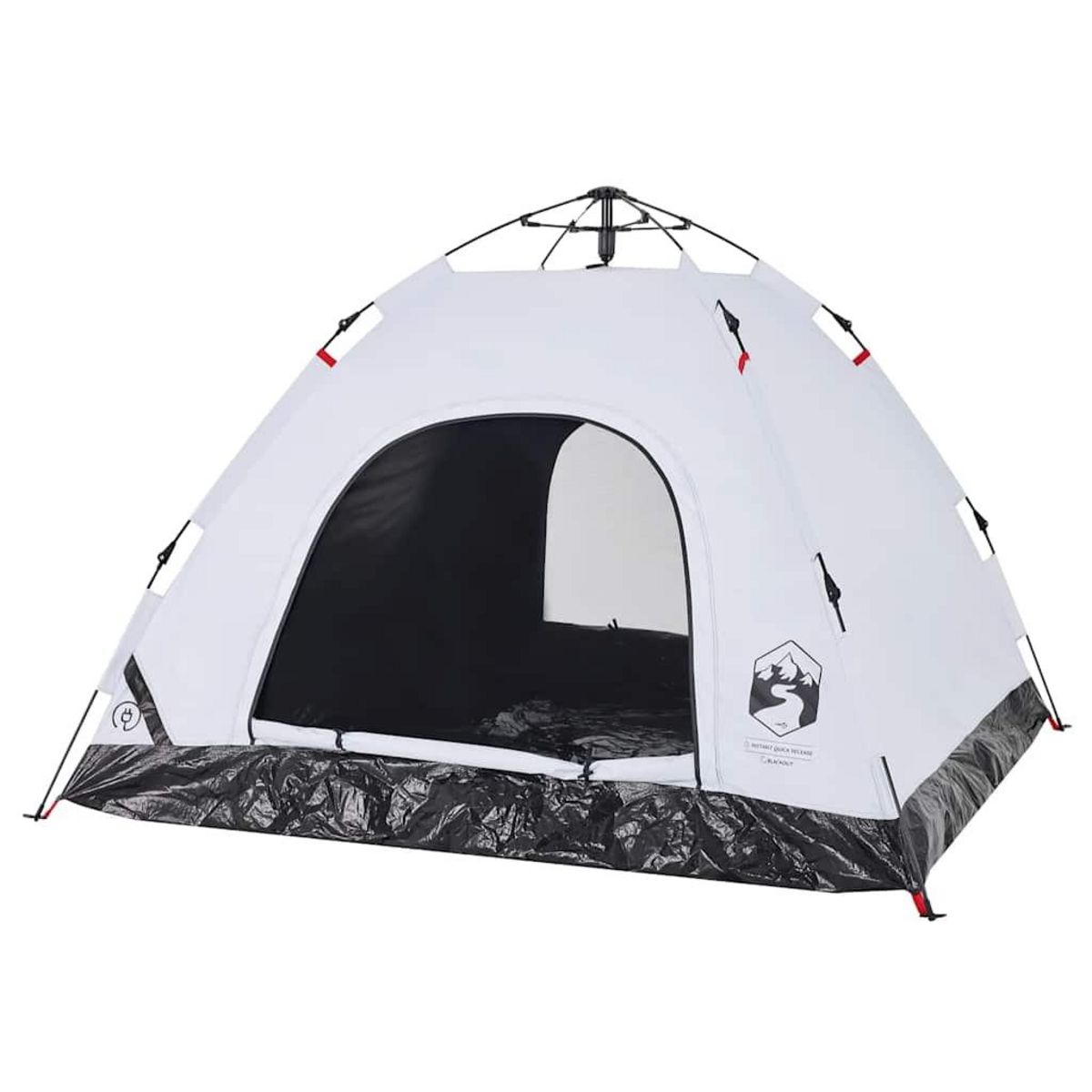 VIDAXL Tente de camping 3 personnes tissu occultant liberation rapide