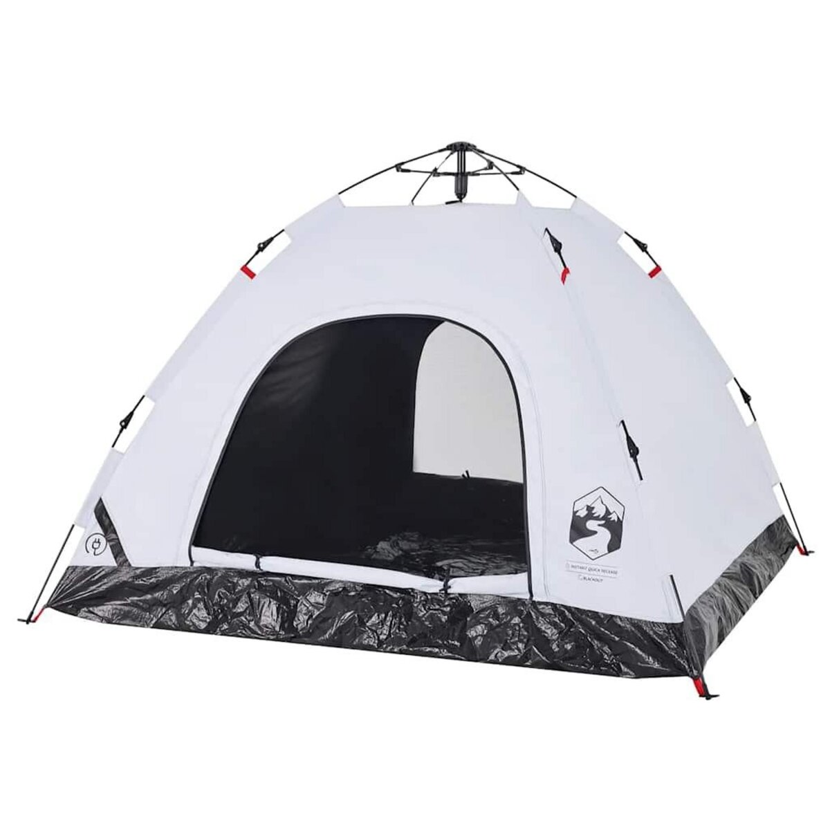 VIDAXL Tente de camping 3 personnes tissu occultant liberation rapide