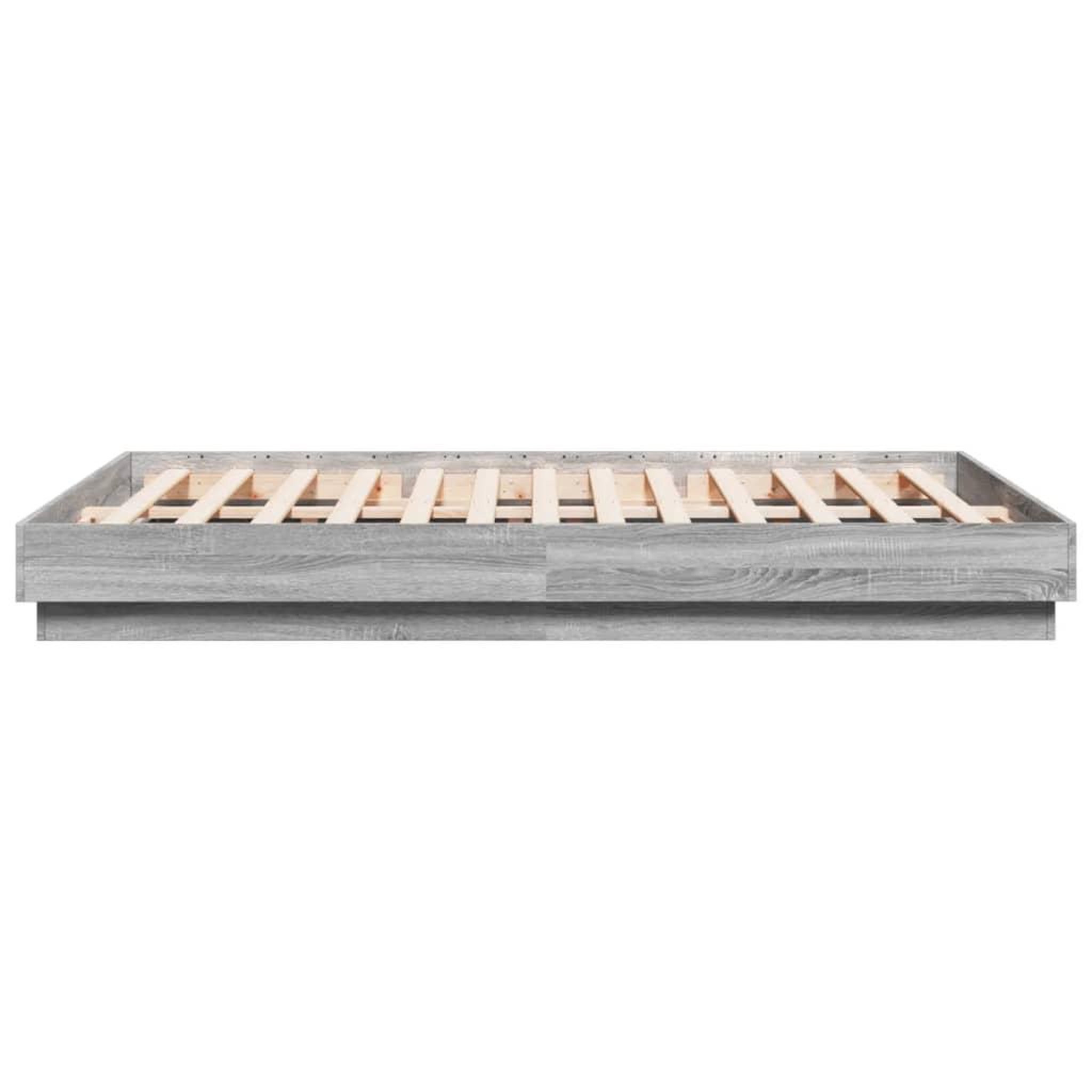 Voir la diapositive 5 : VIDAXL Cadre de lit sans matelas sonoma gris 150x200 cm