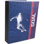 Voir la diapositive 2 : AUCHAN Classeur A4 rigide 4 anneaux dos 40mm FOOTBALL