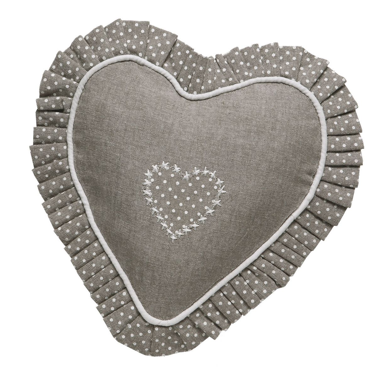 Coussin cœur perle