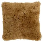 Paris Prix Coussin Déco  Peau de Mouton  40x40cm Ocre