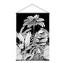Voir la diapositive 1 : Paris Prix Toile Murale à Suspendre  Végétal  90x130cm Noir & Blanc