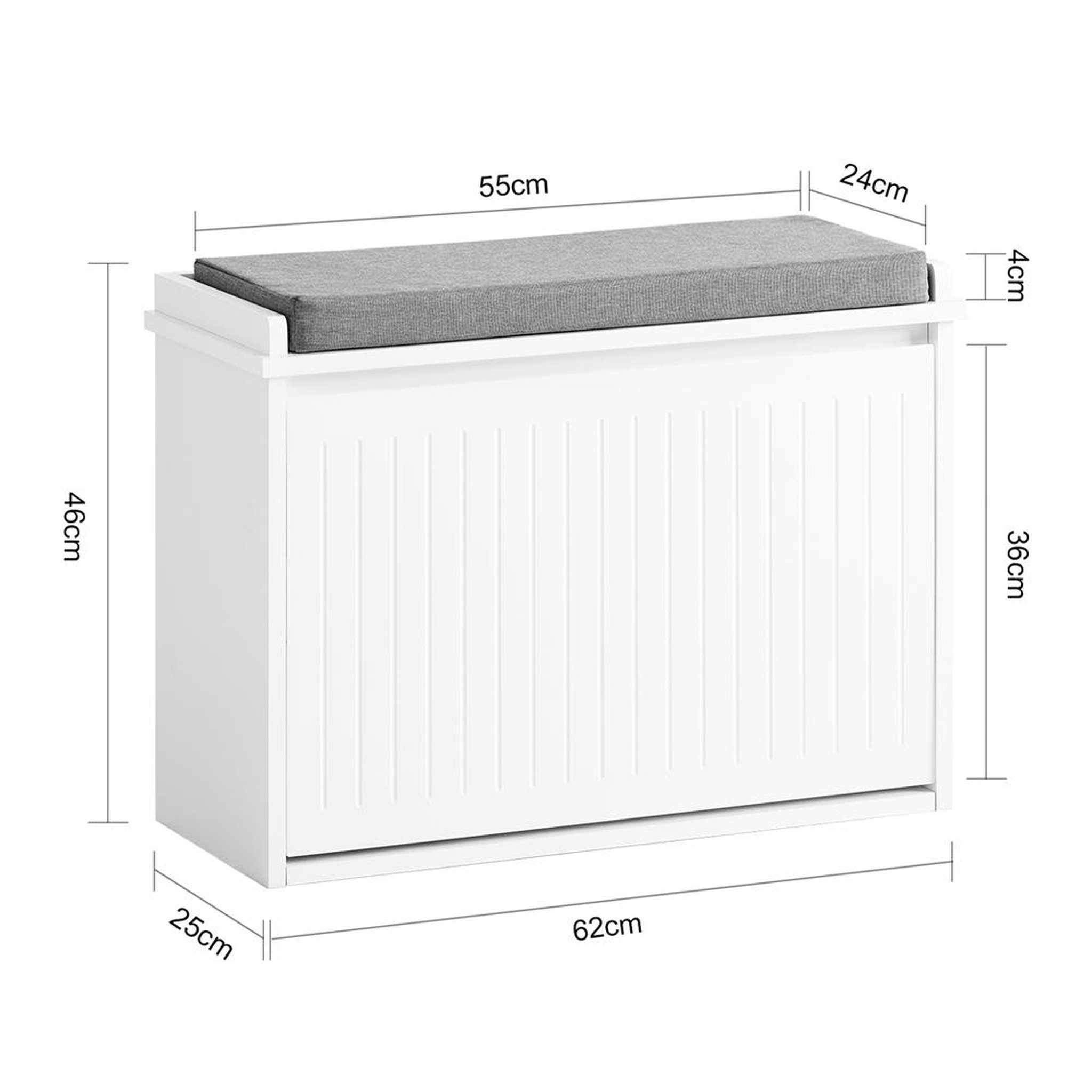 Voir la diapositive 3 : SOBUY SoBuy - Banc de rangement à chaussures avec une porte - Moderne - FSR98