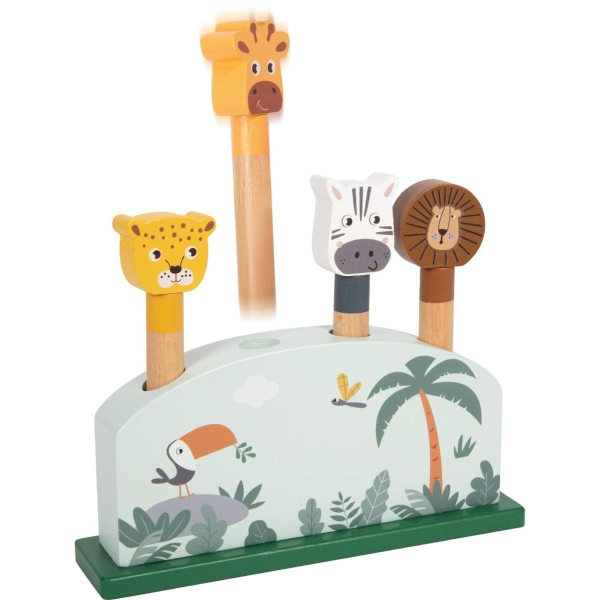 SMALLFOOT Jeu d encastrement Animaux sauteurs - Safari