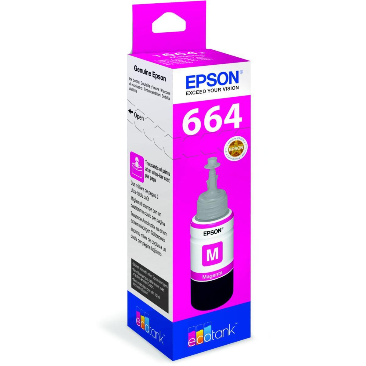 Epson Cartouche d'encre Ecotank Bouteille Magenta T6643