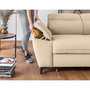 Voir la diapositive 4 : BEST MOBILIER Clever - canapé d'angle droit - 5 places - convertible avec coffre et têtières - en tissu