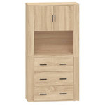 VIDAXL Buffet haut Chene sonoma Bois d'ingenierie