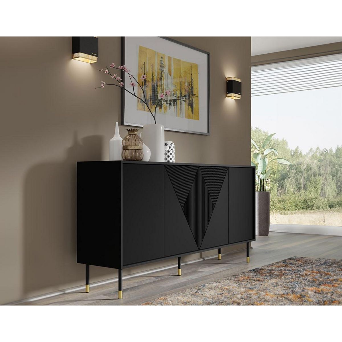 BEST MOBILIER Kirua - buffet bas - 180 cm