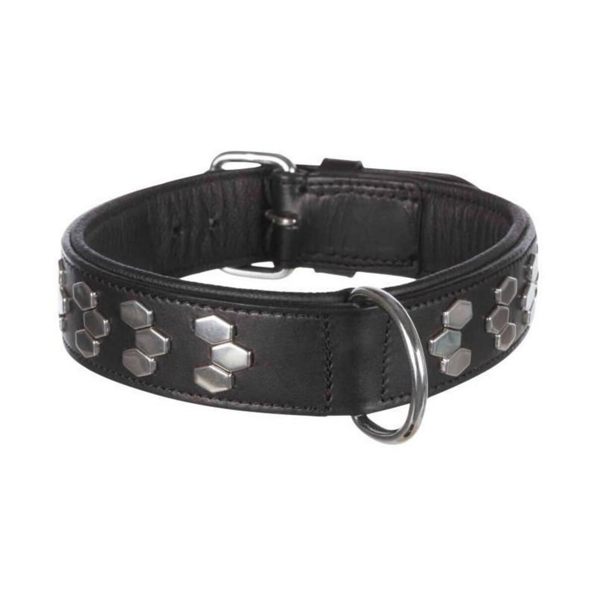 Trixie Active collier TRIXIE - Design stylisé - Cuir - Taille L - 45–55 cm - Noir
